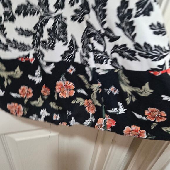 Zara Basic Floral Patchwork A-Line Mini Dress Women’s Small Boho Style - Picture 4 of 13